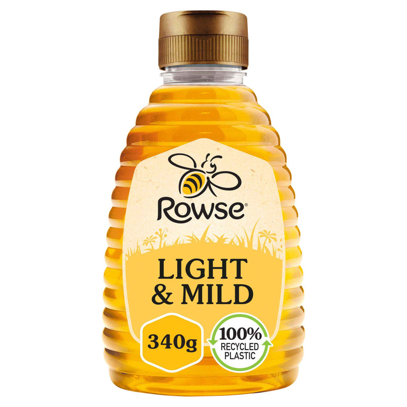 Rowse Mild Light Squeezy Honey 340g - British product