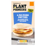 Sainsbury's vegan no pork patties 228g, UK version