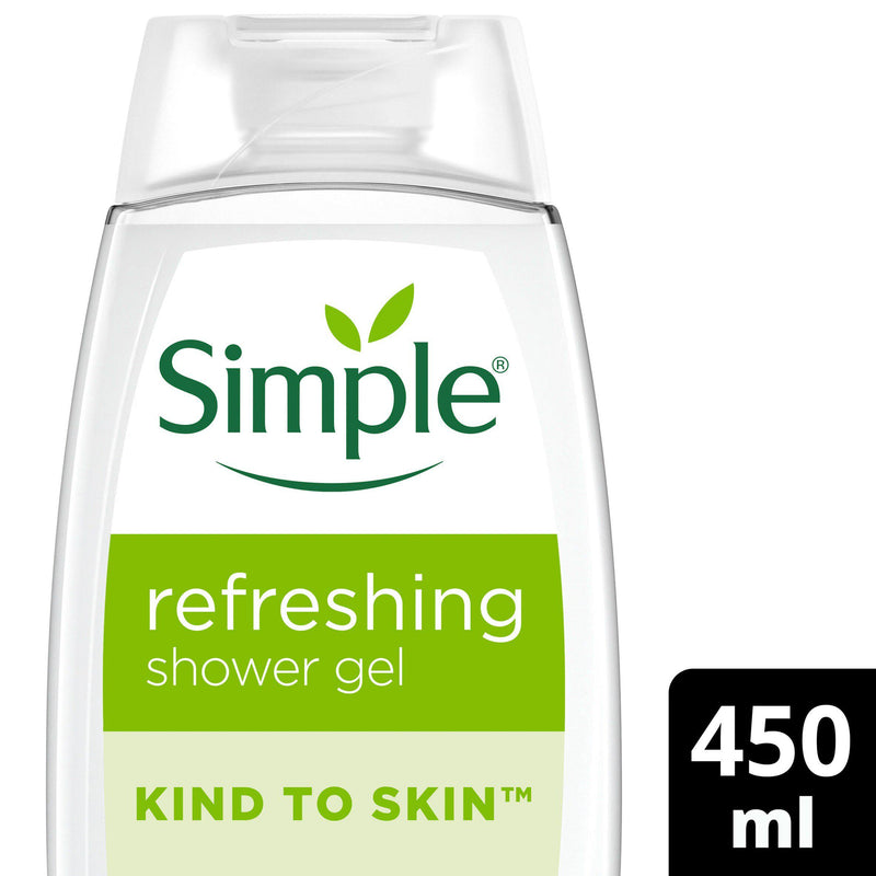Simple Refreshing Shower Gel body wash 450ml - British product