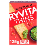 Sainsburys Ryvita Thins Sweet Chilli Flatbread Crackers 125g- Buy online at McGrocer