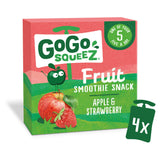 GoGo Squeez apple strawberry smoothie pouch 4x90g, UK version