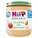 Sainsburys HiPP Organic Rice Pudding with Apple & Pear Baby Food 7+ Months 160g- Buy online at McGrocer