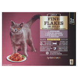Sainsbury's Fine Flakes fish selection cat food 1.2kg, imported from the UK