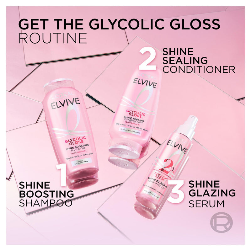 L'Oréal Paris Elvive Glycolic Gloss Conditioner 300ml (British brand)