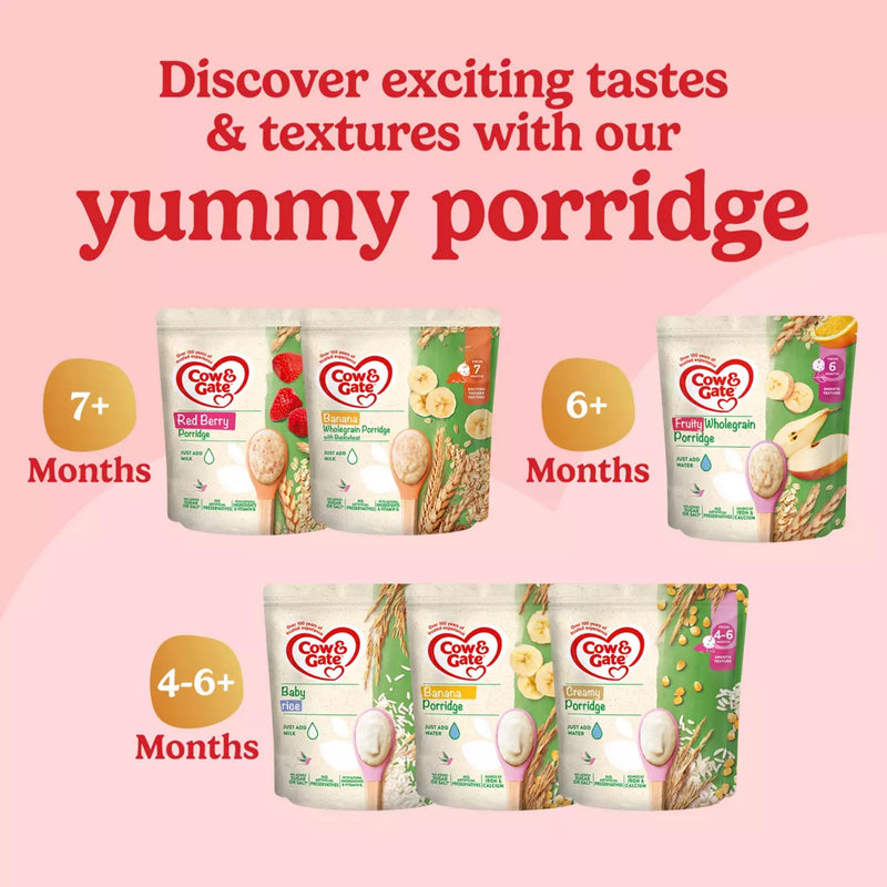 Cow & Gate creamy porridge cereal 125g - British product