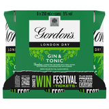 Gordon's London Dry Gin & Tonic Ready To Drink 5% Vol Cans 6x250ml