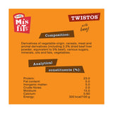 Misfits dog treats beef chews 105g - British product