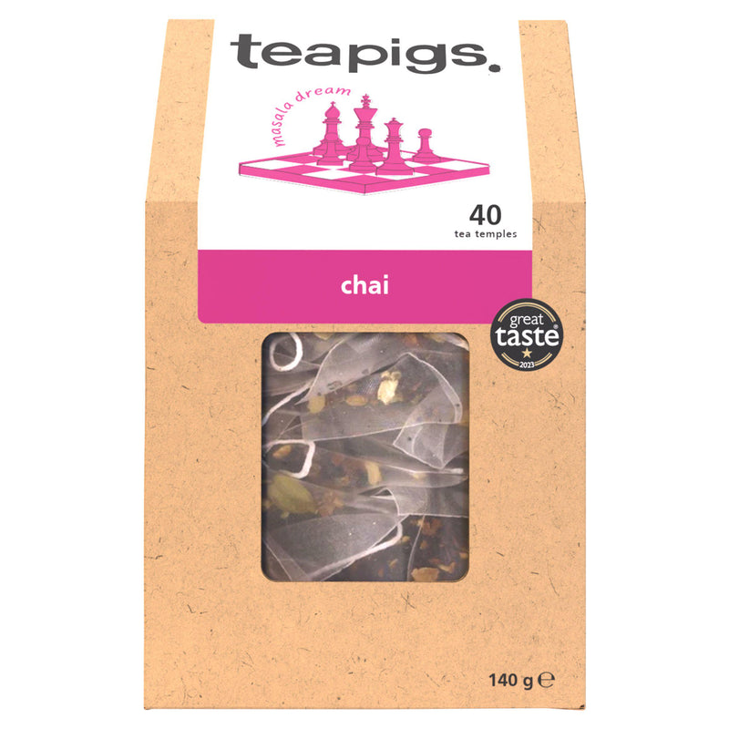 Teapigs chai tea Temples 40 bags, imported from the UK