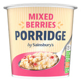 Sainsbury's porridge pot mixed berries 57g, UK version
