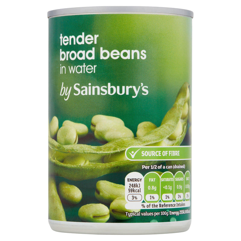 Sainsbury's broad beans in water 300g (British brand)