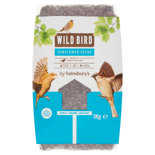 Sainsbury's Wild Bird Sunflower Seeds 1kg GOODS Sainsburys   
