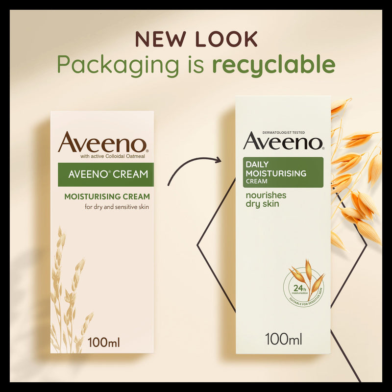Aveeno moisturiser for dry sensitive skin 100ml (British brand)