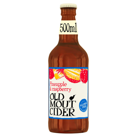 Old Mout Cider Pineapple & Raspberry Alcohol Free Bottles 500ml GOODS Sainsburys   