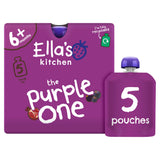 Sainsburys Ella's Kitchen Organic the Purple One Smoothie Multipack Baby Food Pouch 6+ Months 5x90g- Buy online at McGrocer