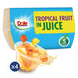 Dole tropical fruit snacks in juice 4x113g, UK version