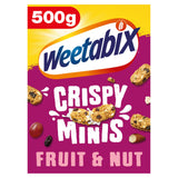 Sainsburys Weetabix Crispy Minis Fruit & Nut Breakfast Cereal 500g- Buy online at McGrocer