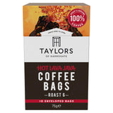 Sainsburys Taylors of Harrogate Hot Lava Java Dark Roast Ground Coffee Bags 10 Pack- Buy online at McGrocer
