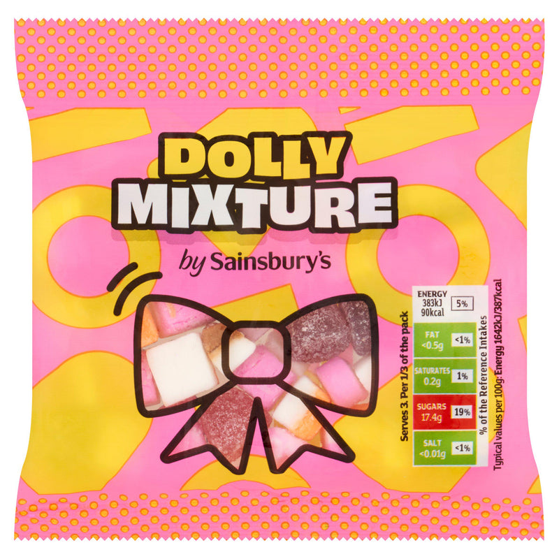 Sainsbury's Dolly Mix Sweets 70g multicoloured (British brand)