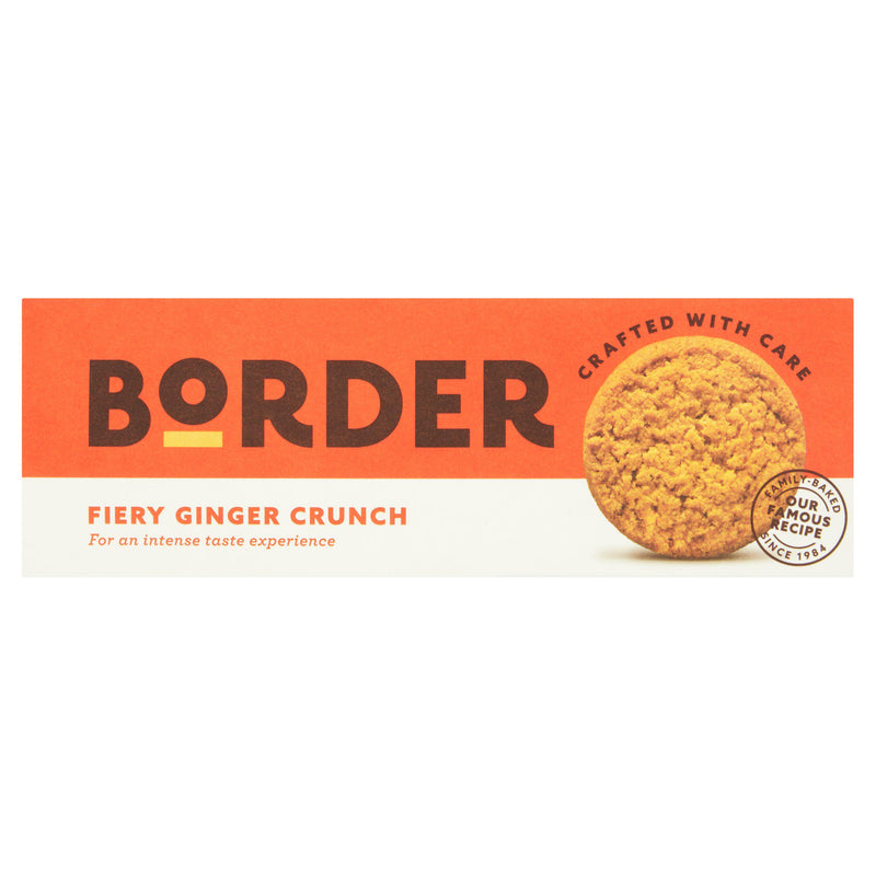Border Fiery Ginger Crunch biscuits 135g (British brand)
