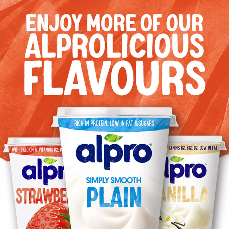 Alpro plain soya yoghurt alternative 500g (British brand)
