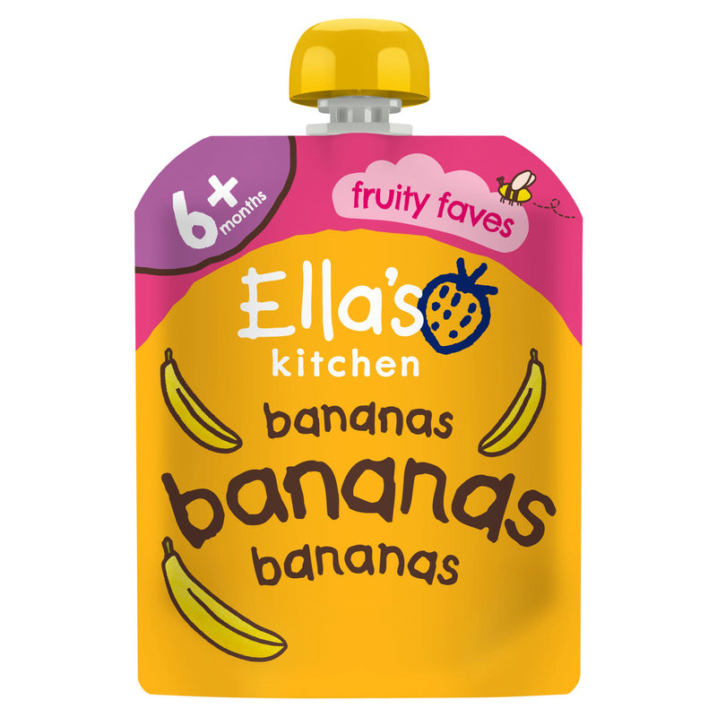 Ella's Kitchen organic bananas baby food pouch 70g - British product