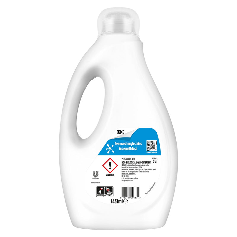 Persil Non Bio laundry liquid 1.43L, imported from the UK