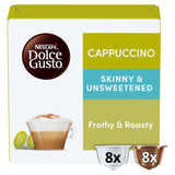 Sainsburys Nescafé Dolce Gusto Cappuccino Skinny & Unsweetened Coffee Pods 8 Drinks- Buy online at McGrocer