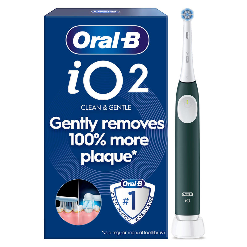 Oral-B iO2 Forest Green Electric Toothbrush, imported from the UK