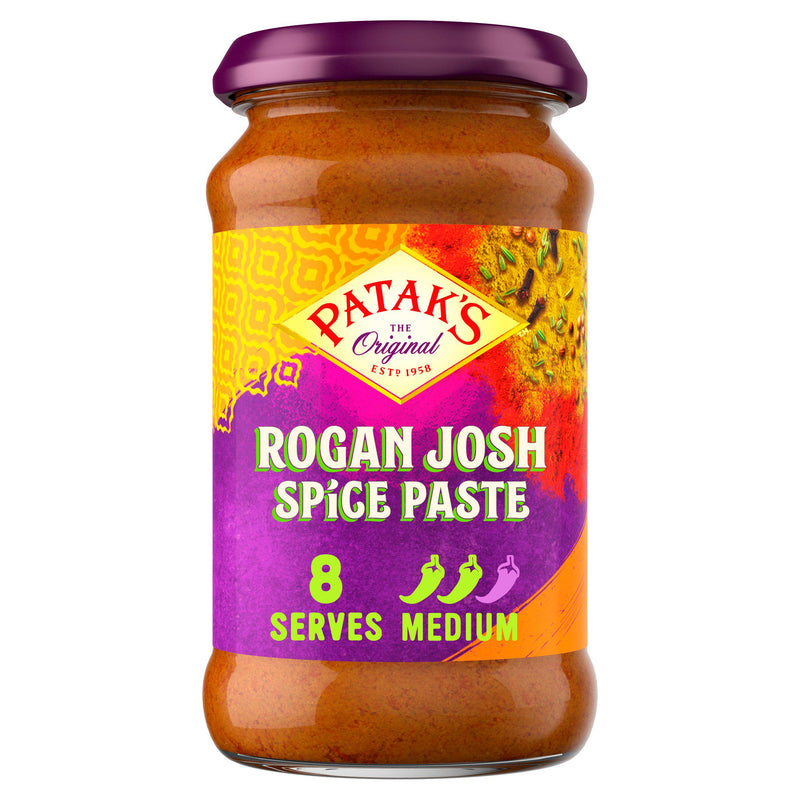Patak's Rogan Josh spice paste 283g, imported from the UK