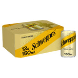 Sainsburys Schweppes Tonic Water Sparkling Soft Drink 12x150ml- Buy online at McGrocer