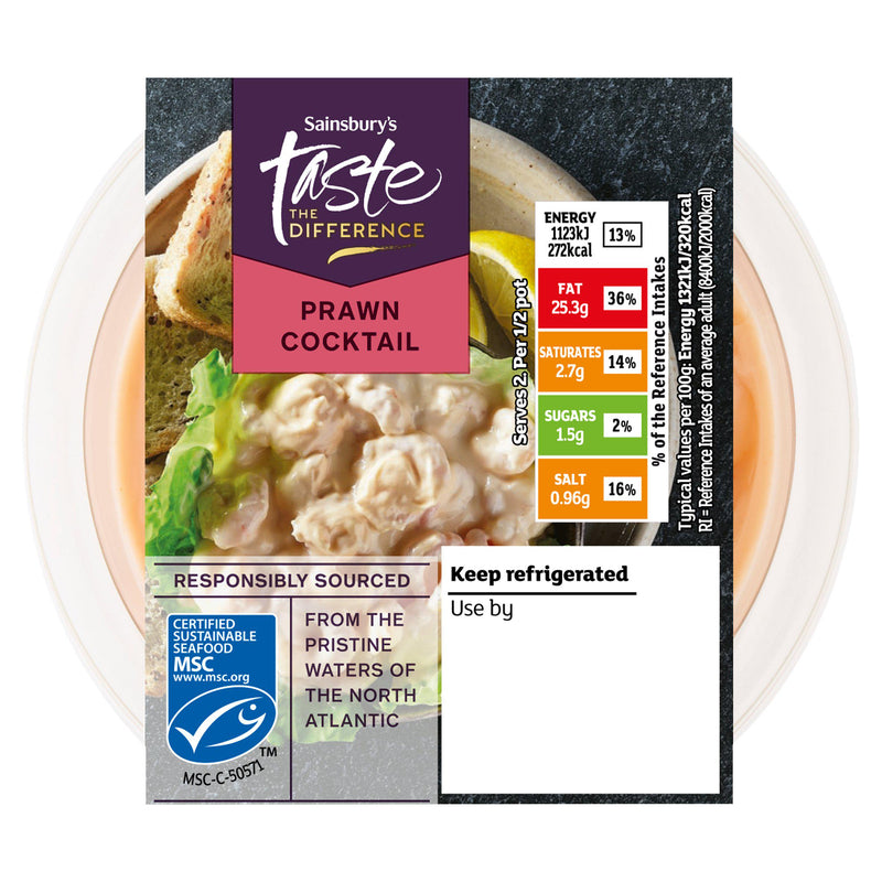 Sainsbury's Coldwater MSC Prawn Cocktail, Taste the Difference 170g