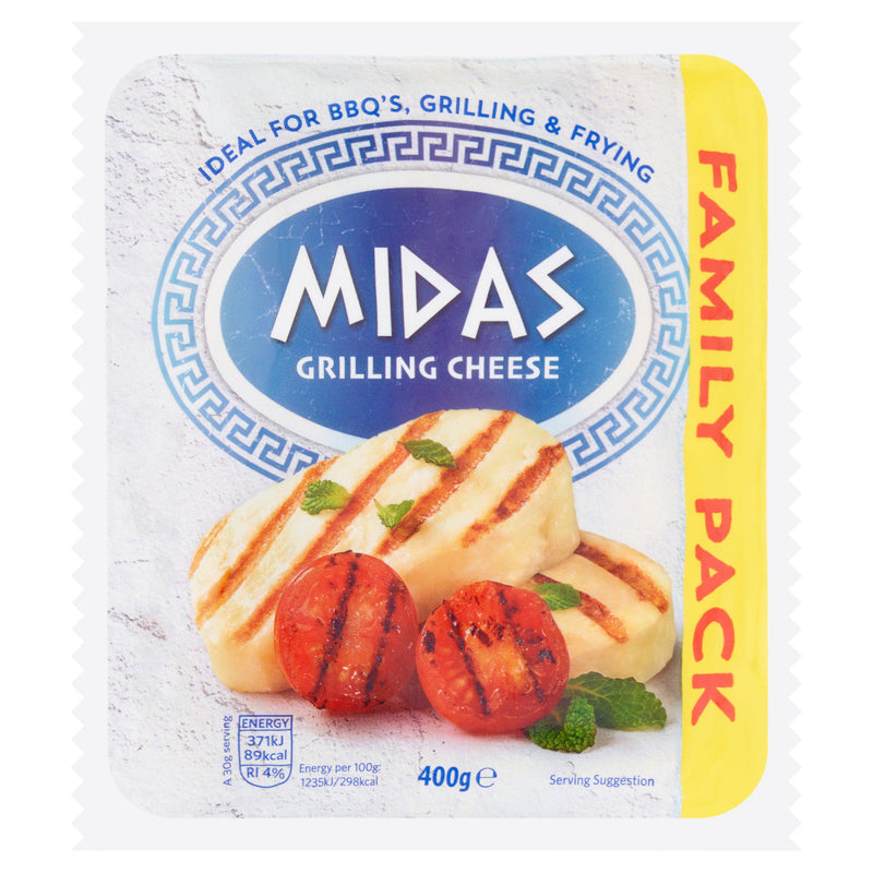 Midas Grilling Cheese medium fat 400g, imported from the UK