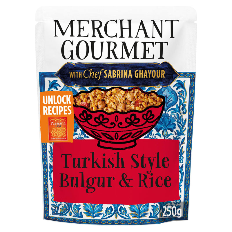 Merchant Gourmet 250g Turkish Style Bulgur & Rice with Chickpeas, Red Pepper & Tomato