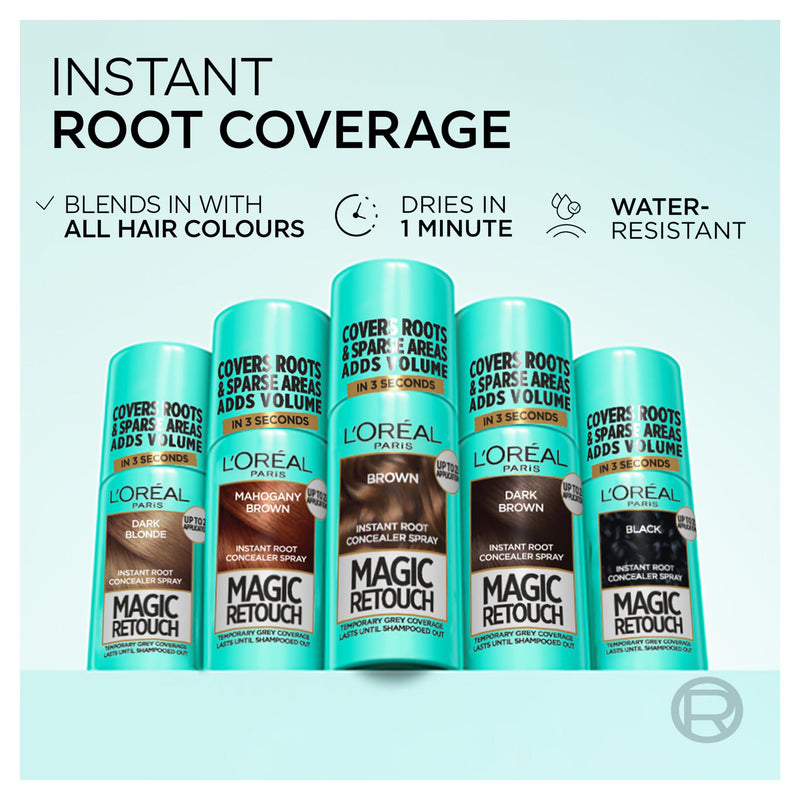 L'Oréal Paris Magic Retouch root touch up spray Medium Iced Brown - British product