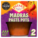 Sainsburys Patak's Madras Curry Paste Pots 2 x 70g- Buy online at McGrocer