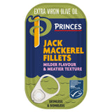 Skinless and Boneless Jack Mackerel Fillets in Extra Virgin Olive Oil 125g