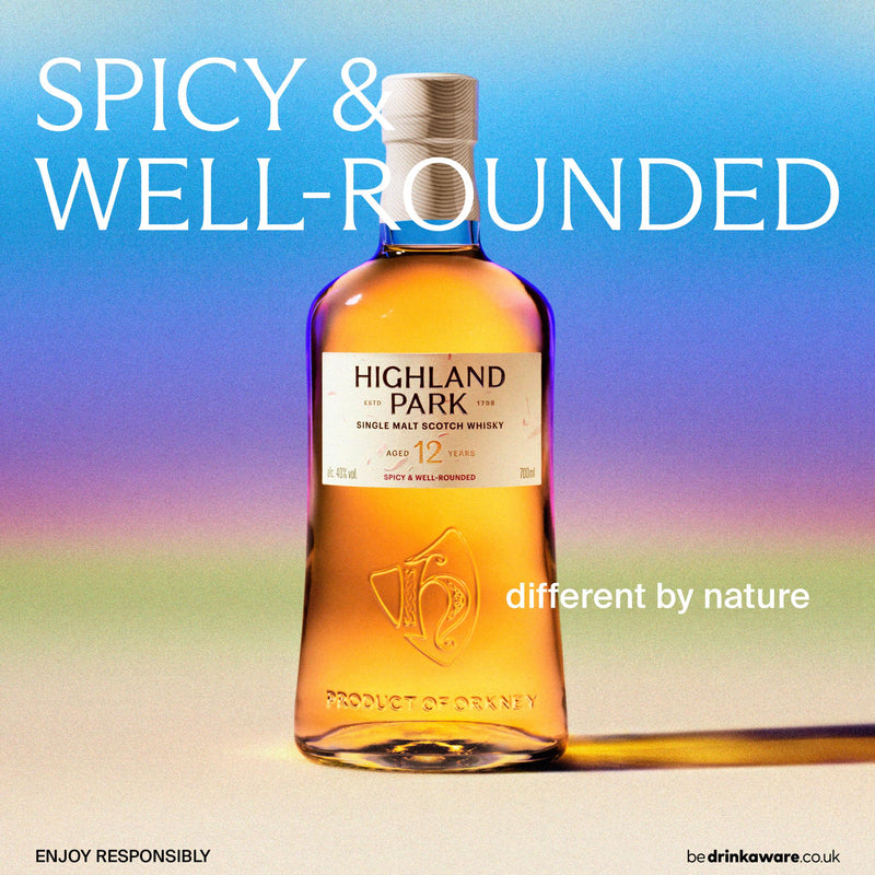 Highland Park Single Malt Scotch Whisky 12 Year Old 70cl, UK version