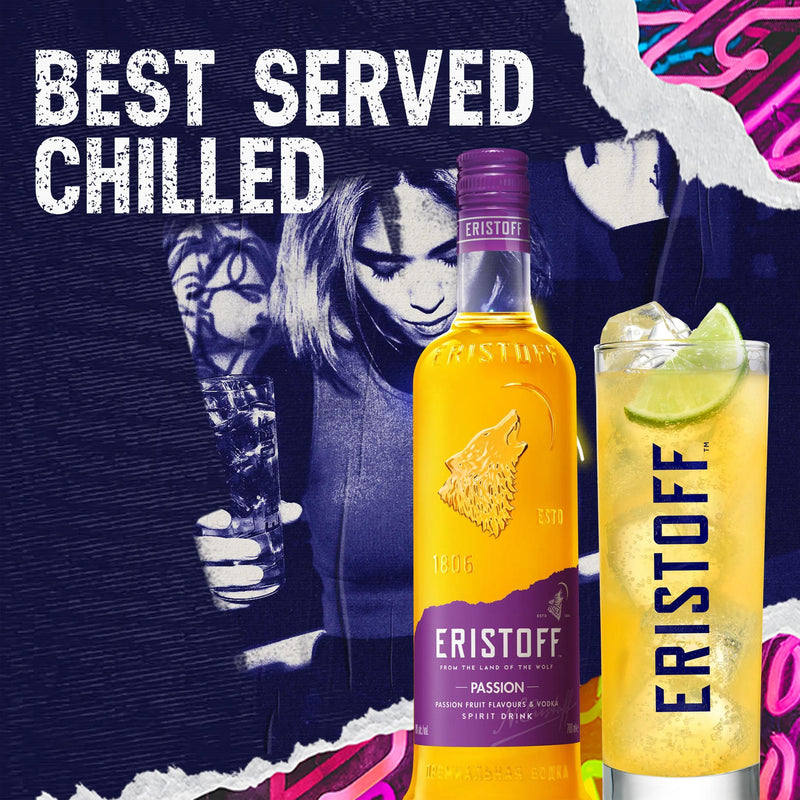 Eristoff passion fruit vodka 70cl - British product