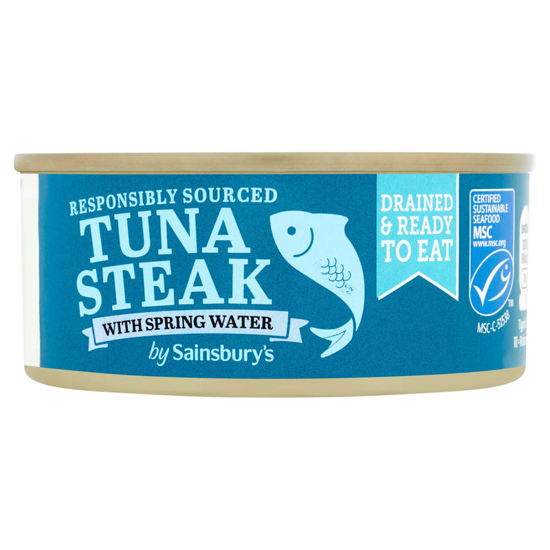 Sainsbury's tuna drained in spring water 120g - British product
