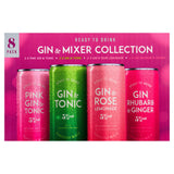 Gin & Mixer Collection premixed gin cocktails 8 x 250ml, imported from the UK
