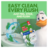 Duck toilet cleaner stickers Fresh Strips pine 3 pack, imported from the UK