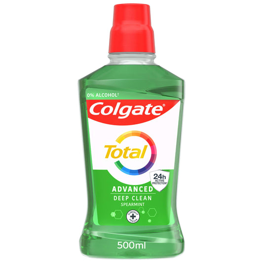 Colgate Total Advanced Deep Clean Mouthwash 500ml GOODS Sainsburys   