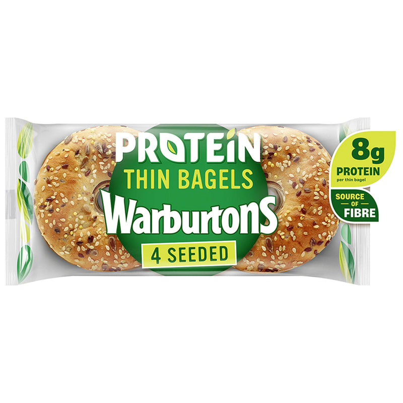 Warburtons Protein Thin Bagels x4