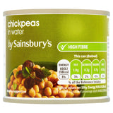 Sainsbury's chickpeas in water 215g - British product