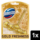 Sainsburys Domestos Power 5 Gold Freshness Toilet Rim Block 5 x 50g- Buy online at McGrocer