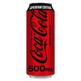 Coca-Cola Zero Sugar soft drink 500ml can - British product