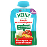 Sainsburys Heinz Tomato Mozzarella Pasta Shapes Baby Food Pouch 7+ Months 130g- Buy online at McGrocer
