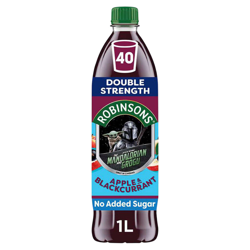 Robinsons double strength apple blackcurrant squash 1L - British product
