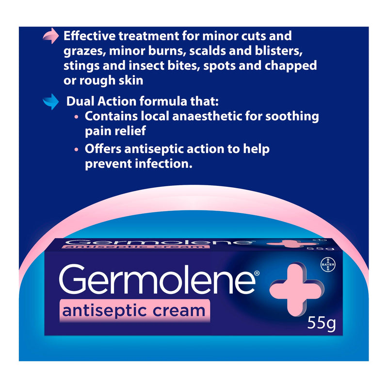 Germolene Antiseptic Cream Dual Action 55g - British product