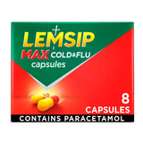Sainsburys Lemsip Max Cold & Flu Capsules 8 Capsules- Buy online at McGrocer